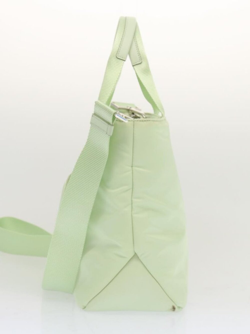 PRADA Hand Bag Nylon 2way Light Green Auth 68918AV - Picture 4 of 16